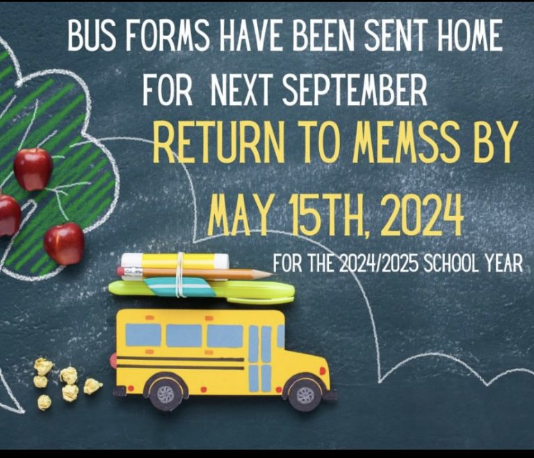 BUS FORMS FOR THE 2024/2025 SCHOOL YEAR Mount Elizabeth Middle